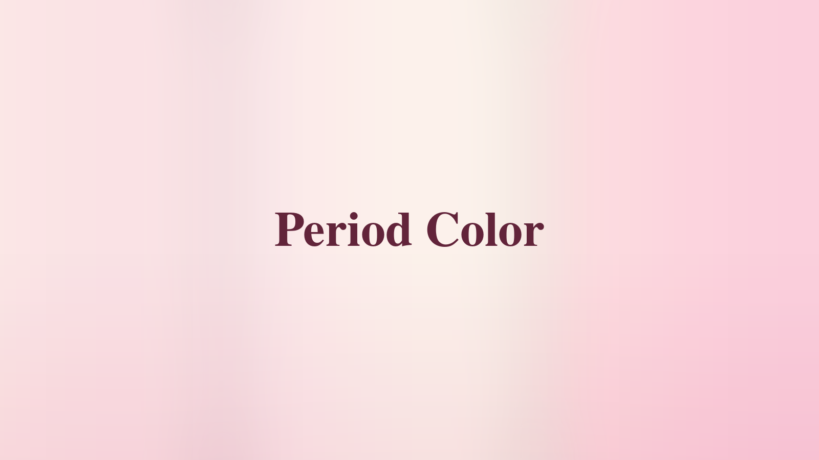Period Color