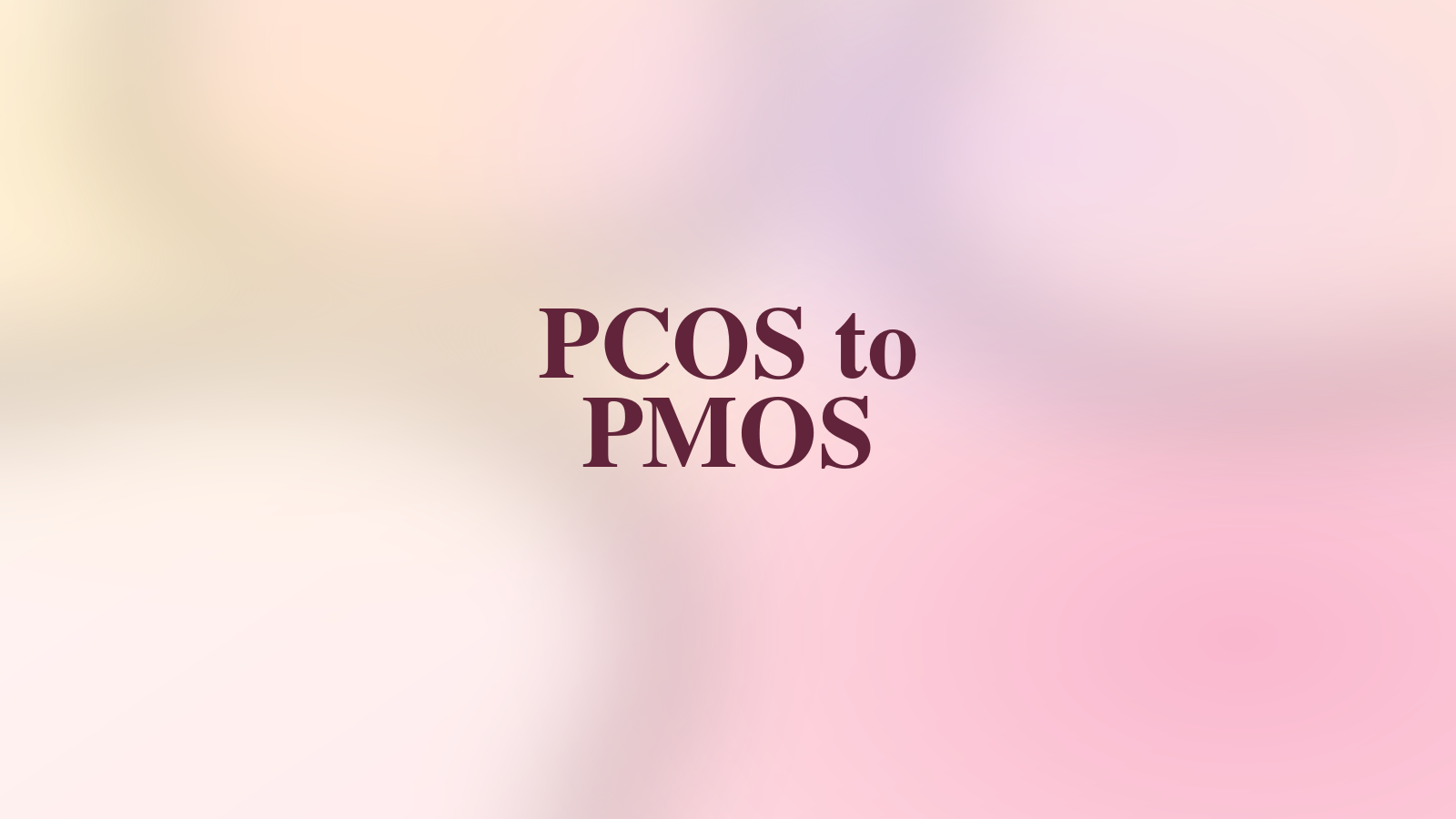 PCOS to PMOS