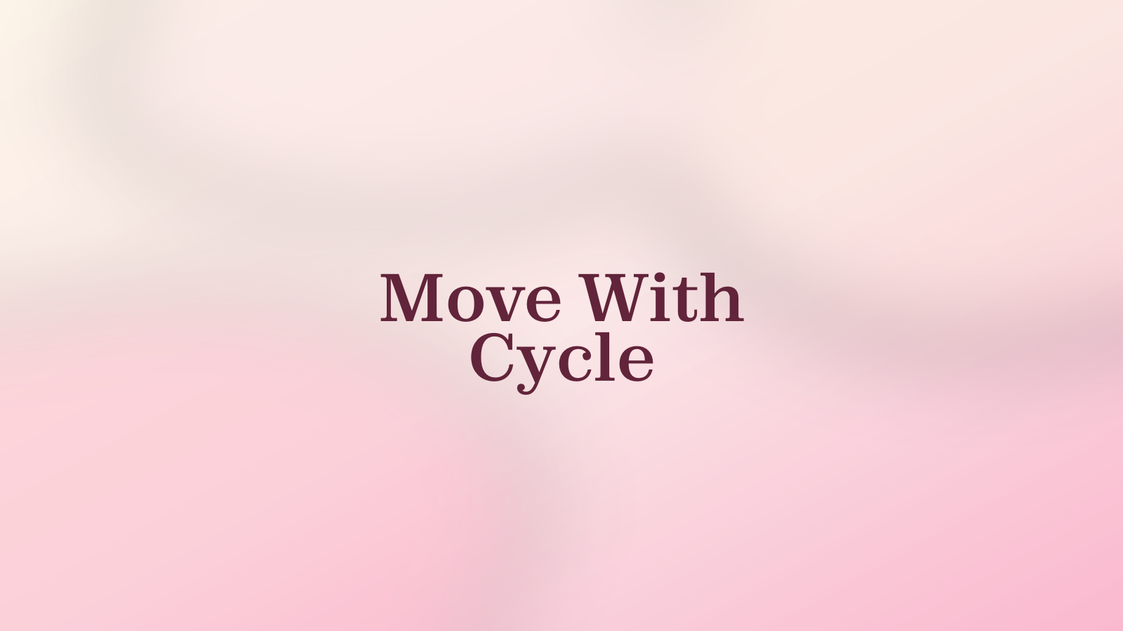 Move With Cycle