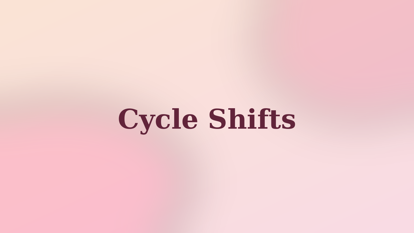 Cycle Shifts