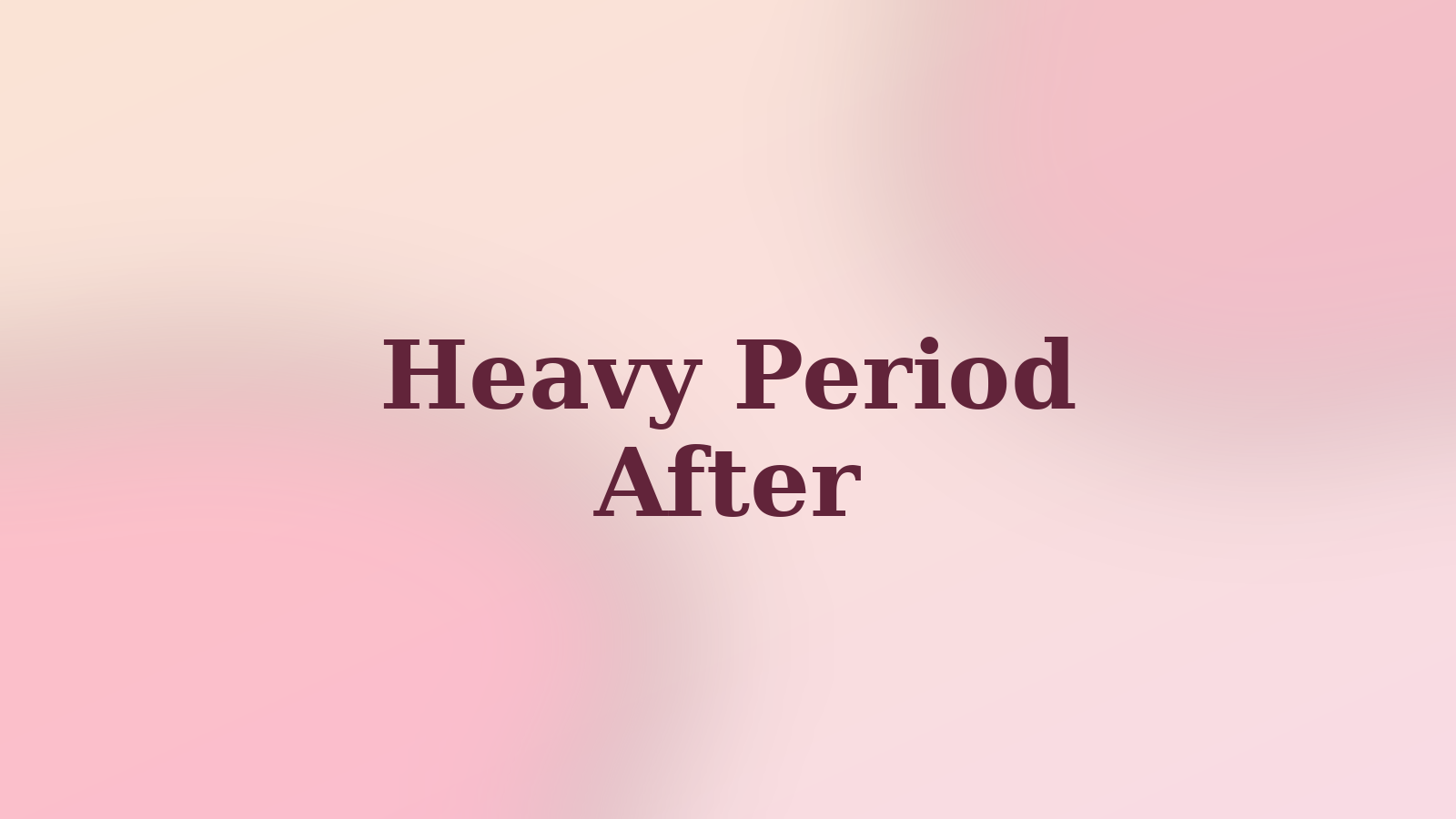 Warm abstract preview graphic with the words Heavy Flow