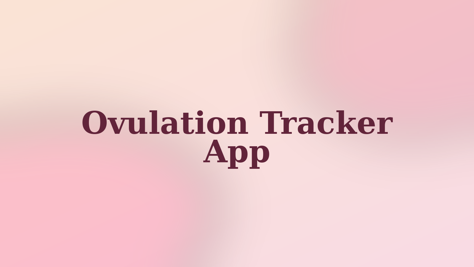 Ovulation Signs headline on warm Flow and Glow brand color background