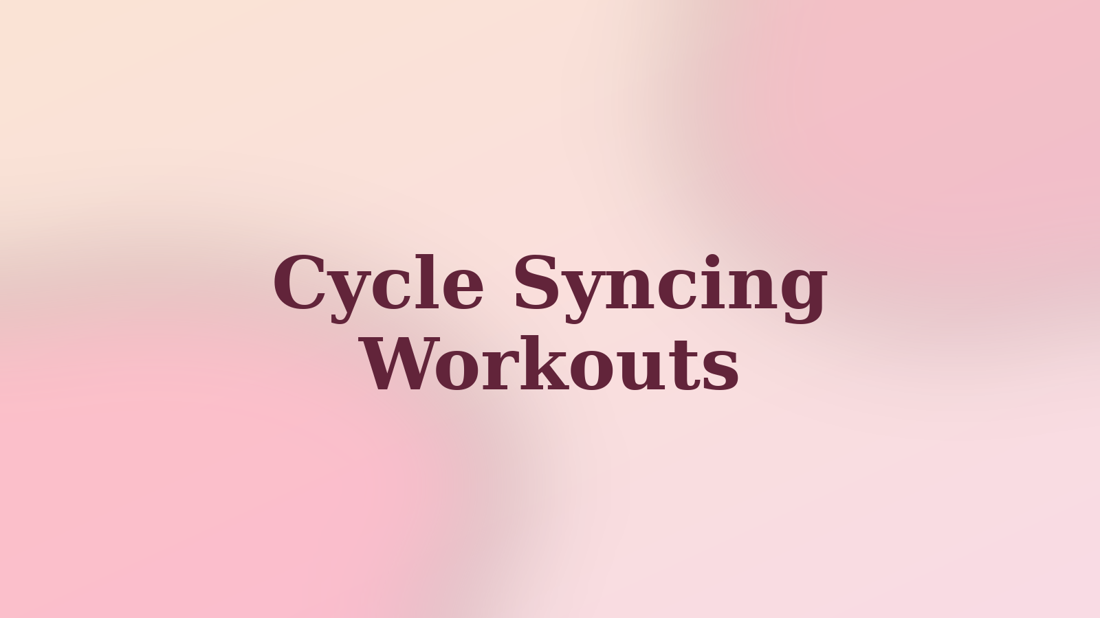 Workout Truth text on a soft Flow and Glow brand gradient