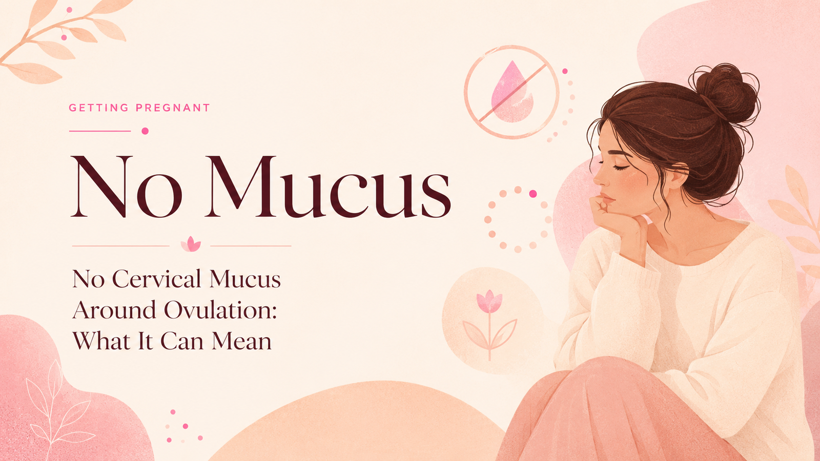 no cervical mucus around ovulation