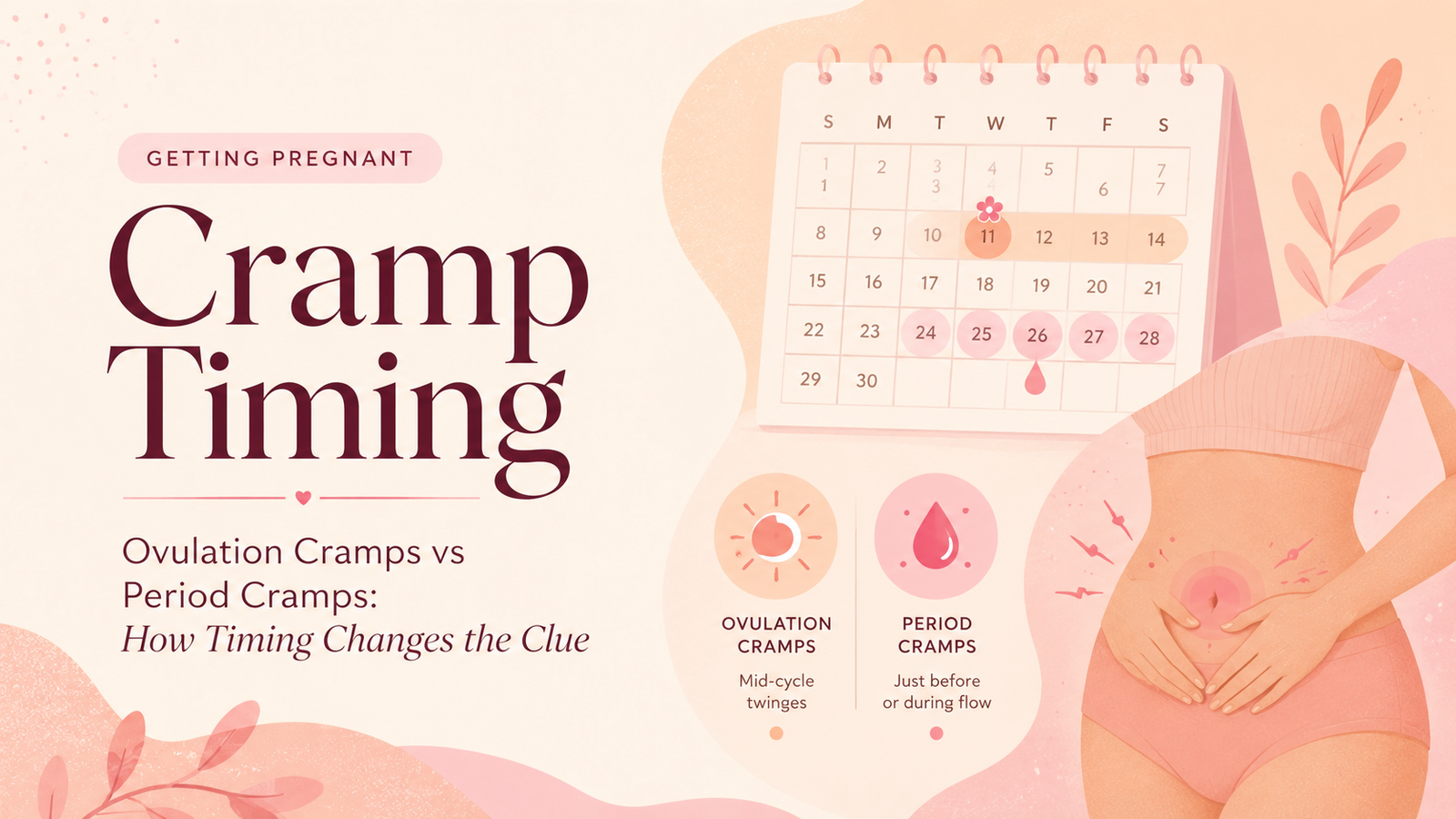 ovulation cramps vs period cramps
