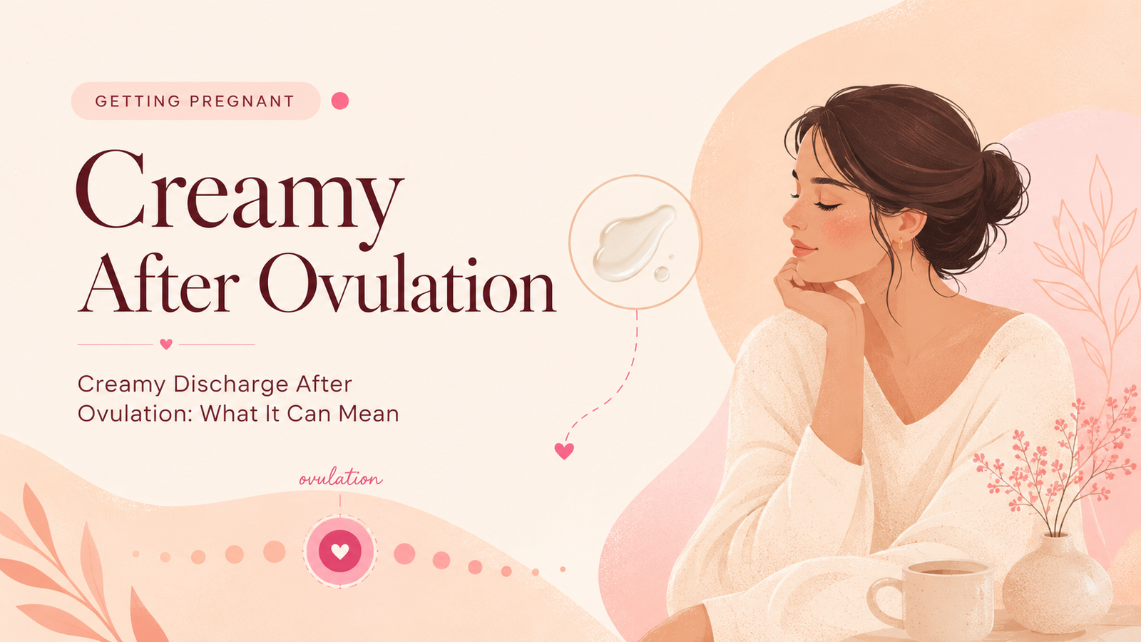creamy discharge after ovulation