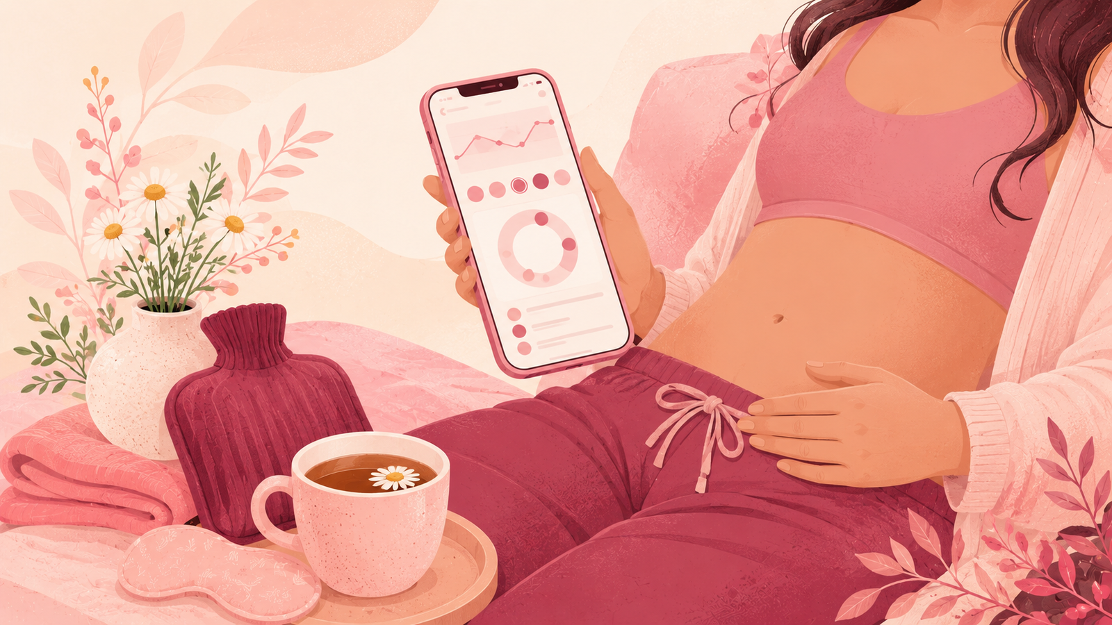 period bloating tracker app