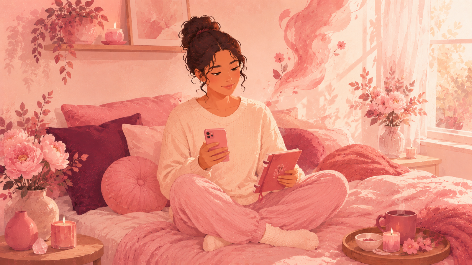 pink period blood