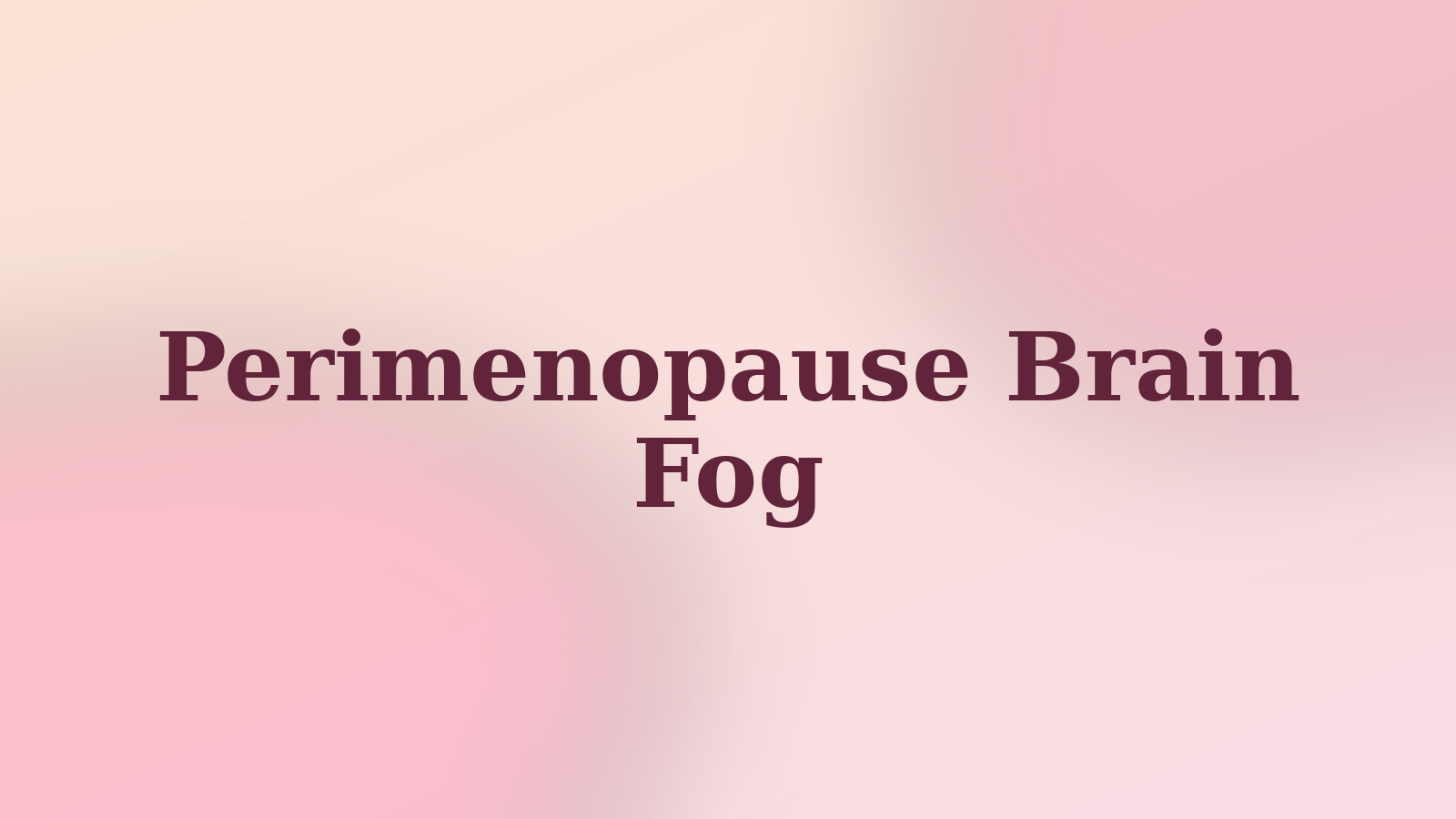 Perimenopause brain fog tracker illustration with a phone, moon, and sleep notes in cream and blush brand colors
